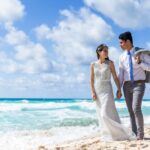 destination wedding planning for this couple included a trash the dress shoot in cancun