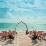 Destination Wedding beach set-up at Atelier Playa Mujeres