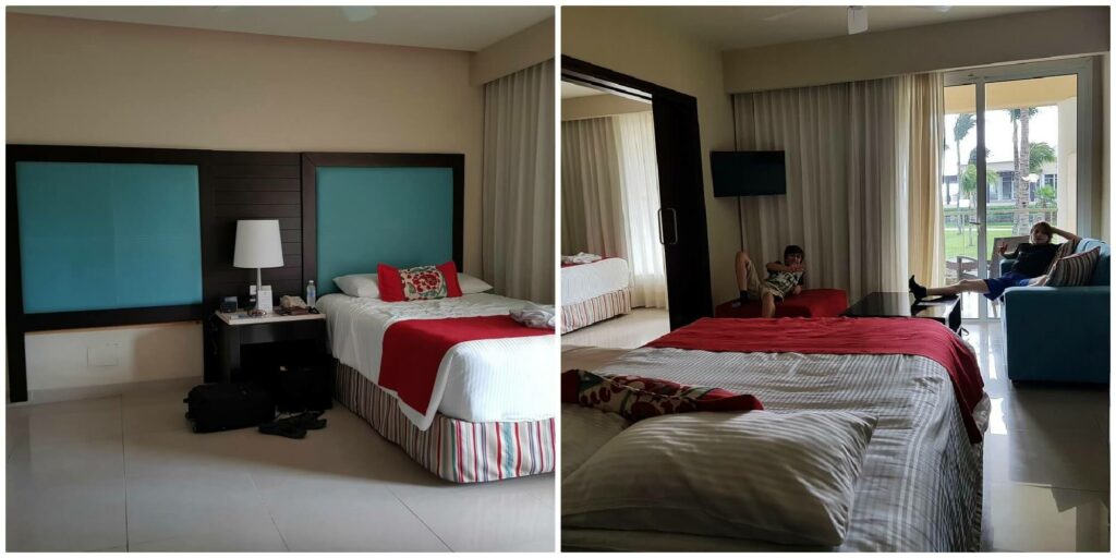 preferred club room at now jade with living room area and bedroom area
