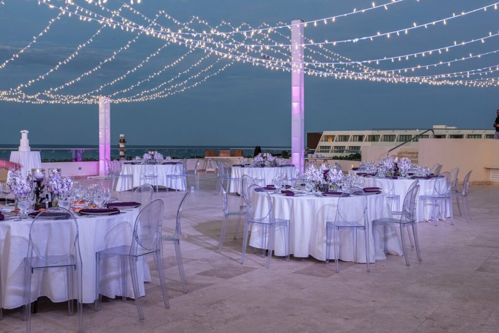 area for rooftop destination weddings hyatt ziva cancun