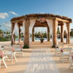 wedding gazebo at a beach resort in cancun