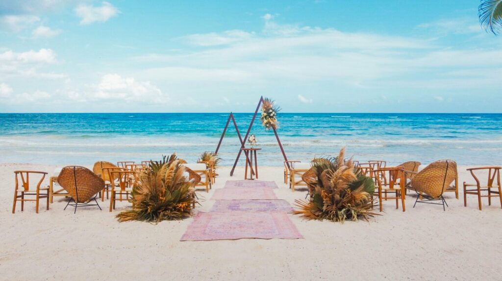 unico riviera maya beach wedding