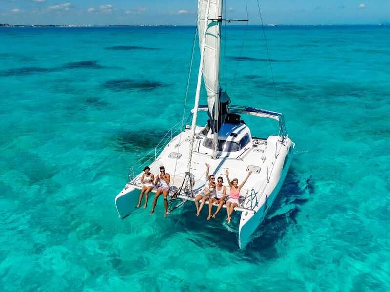 small catamaran as a great destination wedding idea