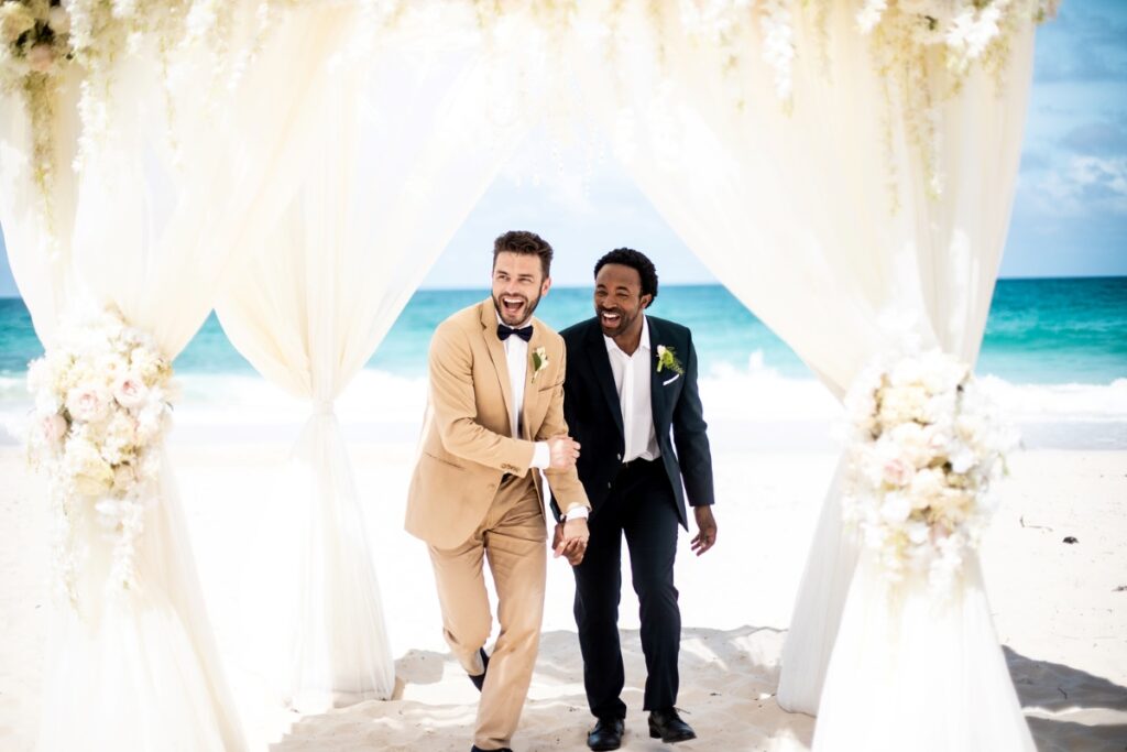 Hard Rock Punta Cana gay wedding ceremony at the beach