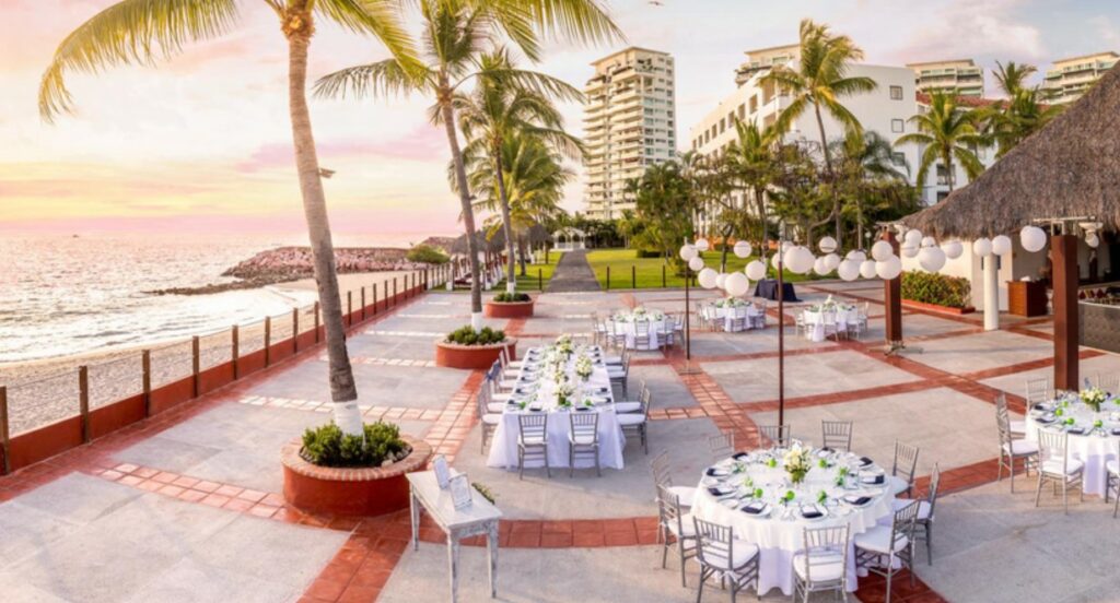 melia puerto vallarta wedding terrace ocean front