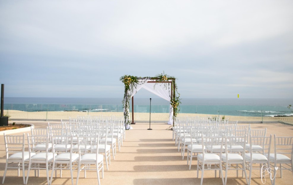 paradisus los cabos wedding terrace with ocean view