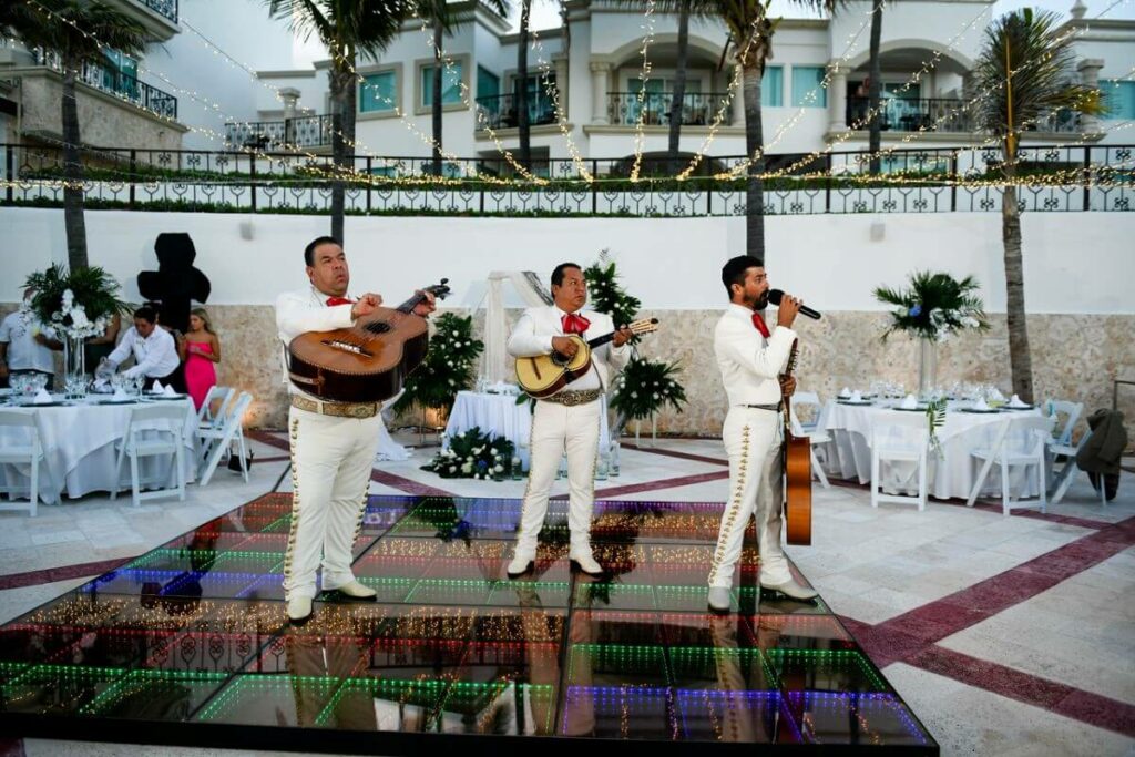 hyatt zilara cancun wedding with a mariachi