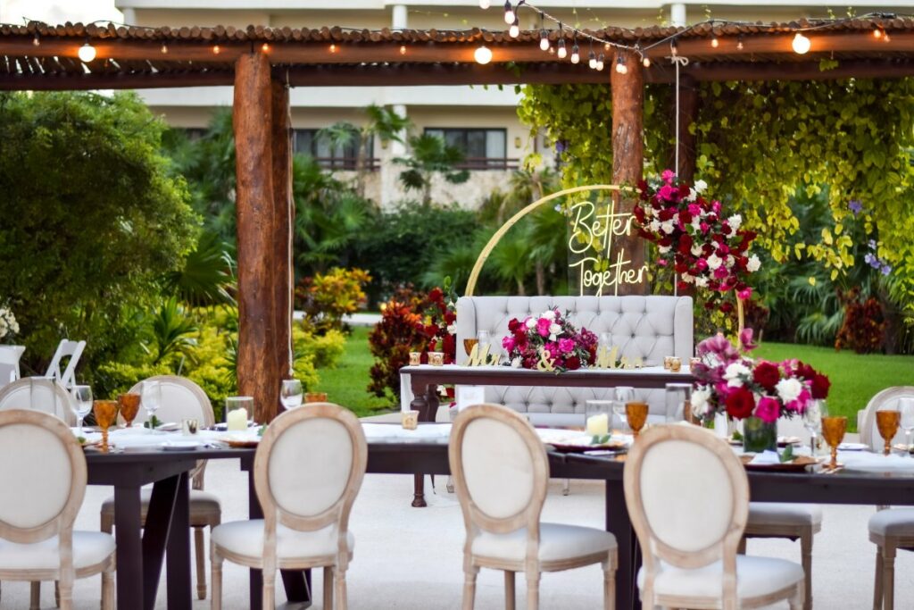 wedding terrace at secrets maroma riviera cancun resort