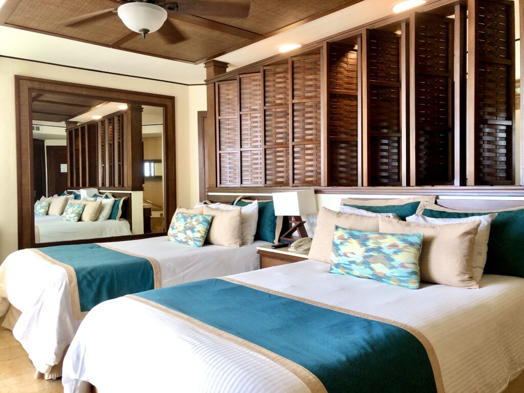 Two double beds suite from a luxury resort