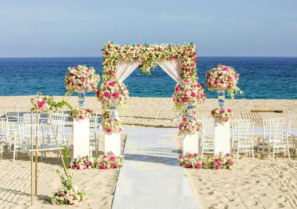 Dreams Los Cabos wedding at the beach low res