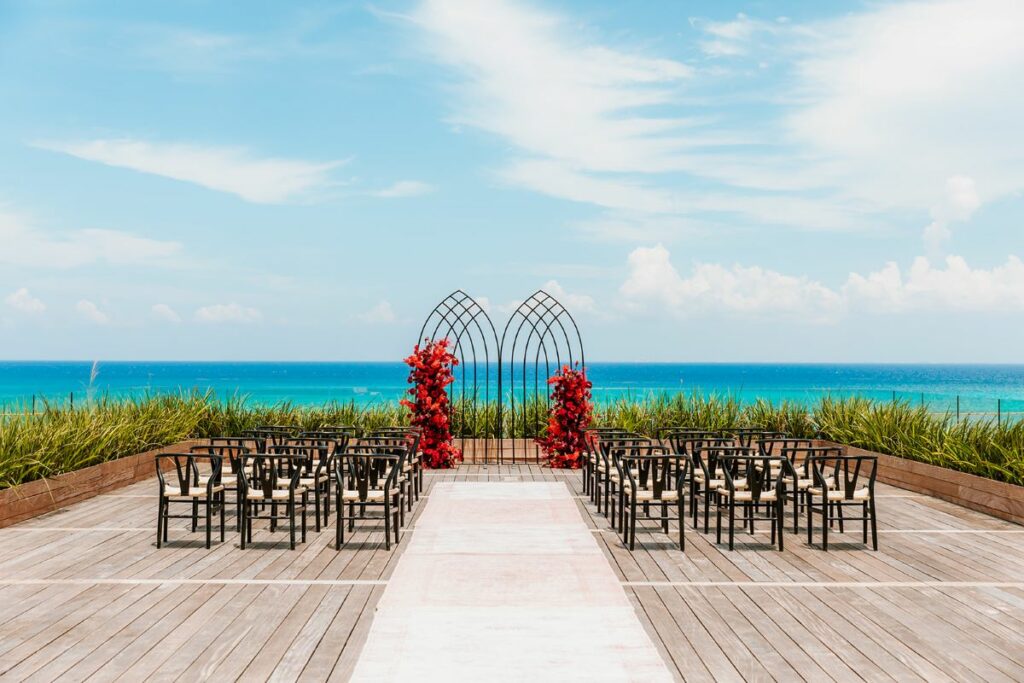 Impression Moxche Playa del Carmen Wedding Venue at the ocean view rooftop