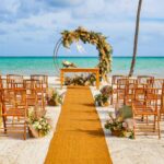 Nice setting for a wedding ceremony on the beach